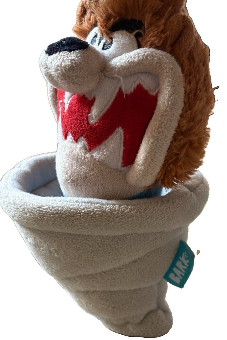 BarkBox Space Jam Taz Tornado Plush Dog Toy Tasmanian Devil BARK 2021 Rare